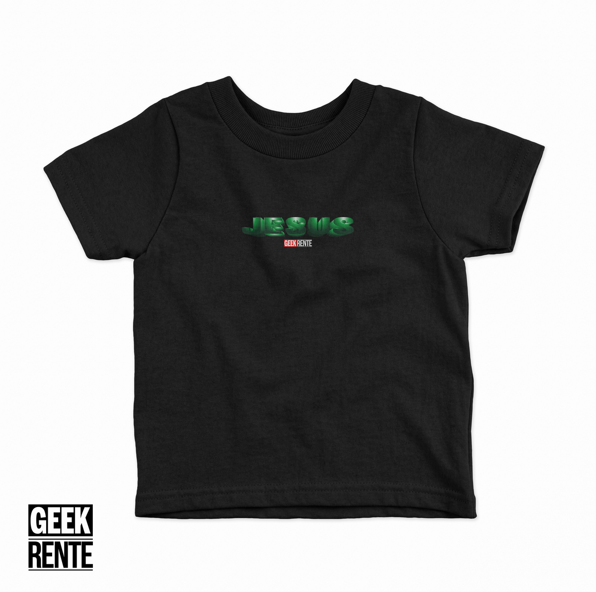 Nome do produto: Camiseta Infantil JESUS / HULK