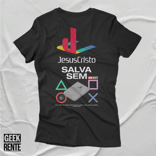 Nome do produtoCamiseta Feminina JESUS SALVA SEM MEMORY CARD