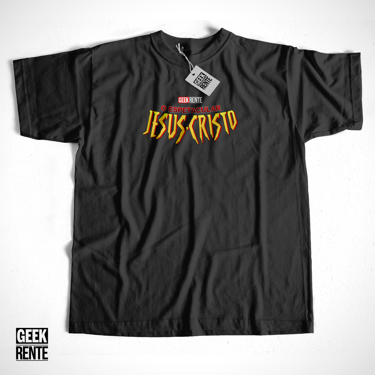 Nome do produto: Camiseta Masculina JESUS CRISTO / HOMEM ARANHA