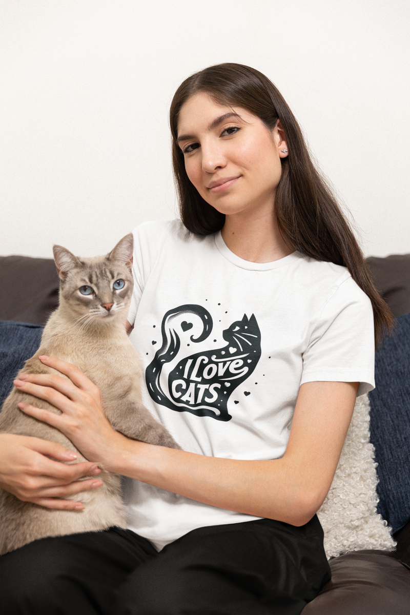 Nome do produto: Camisa - I Love Cats