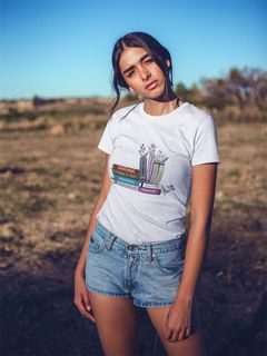 Nome do produtoCamiseta Feminina Baby Long Biblioteca Nacional