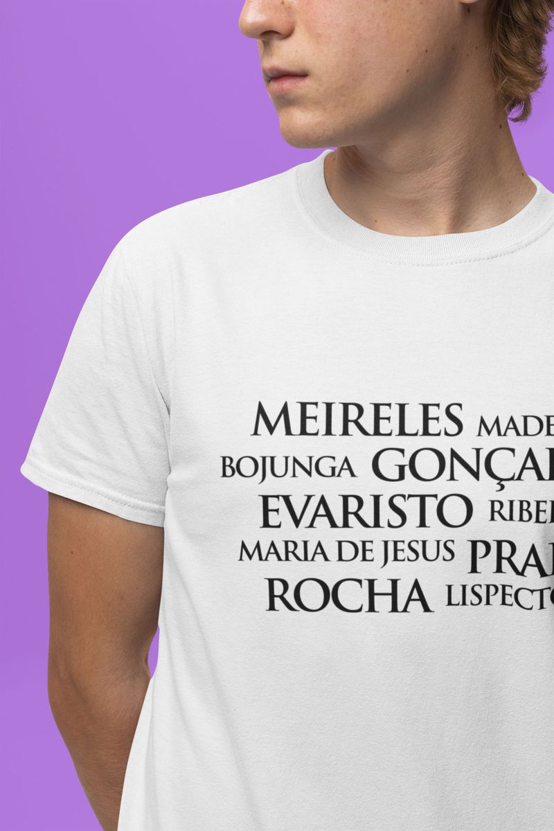 Nome do produto: Camiseta Masculina Autoras Brasileiras