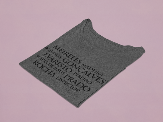 Camiseta Feminina Estonada Baby Long Autoras Brasileiras