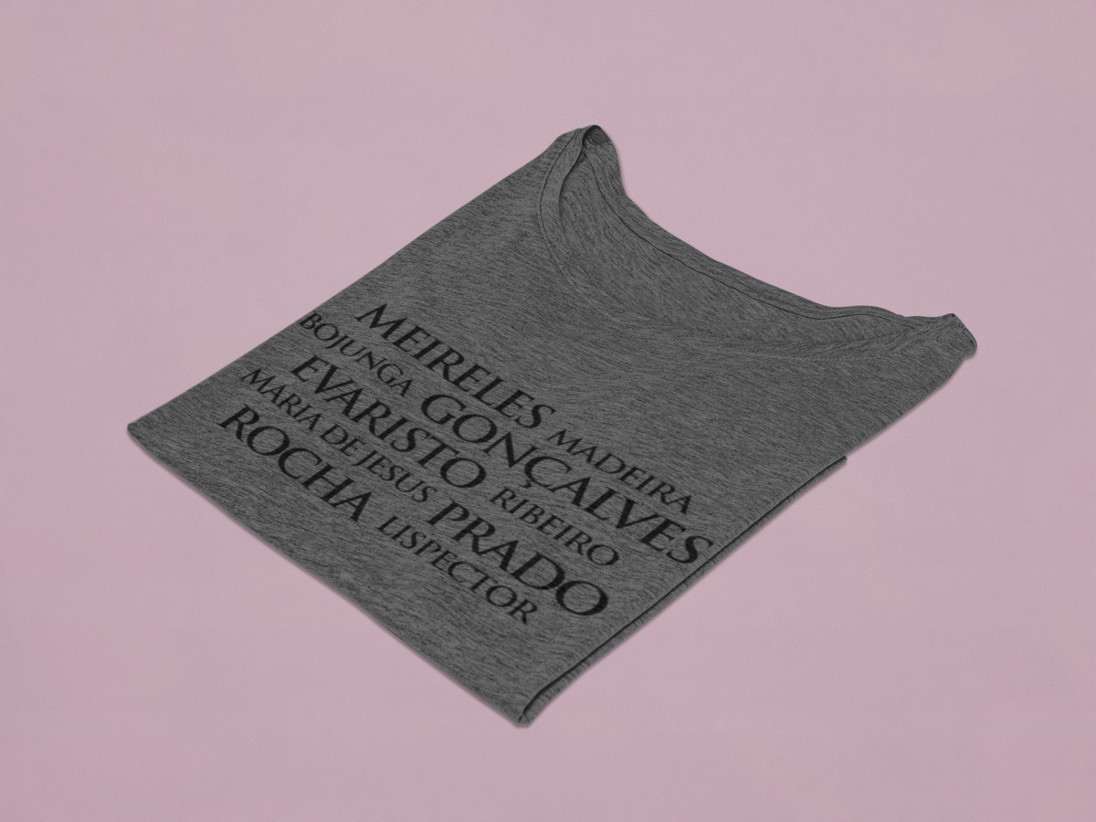 Nome do produto: Camiseta Feminina Estonada Baby Long Autoras Brasileiras