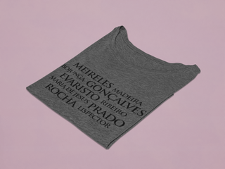 Nome do produtoCamiseta Feminina Estonada Baby Long Autoras Brasileiras