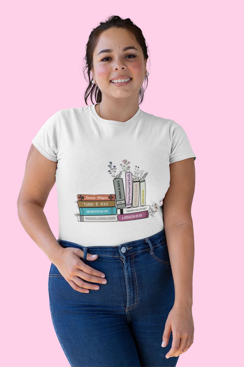 Nome do produto: Camiseta Plus Size Biblioteca Nacional