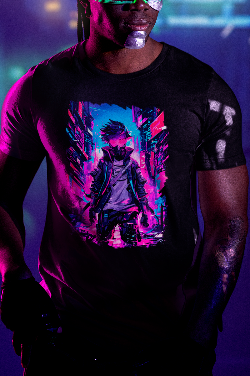 Nome do produto: Cyberpunk Design - Camiseta