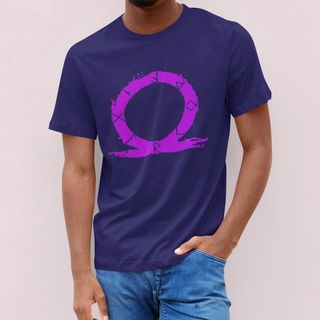 Nome do produtoCAMISETA GOD OF WAR LOGO ROSA (VÁRIAS CORES)