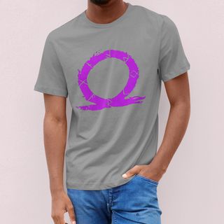 Nome do produtoCAMISETA GOD OF WAR LOGO ROSA (VÁRIAS CORES)