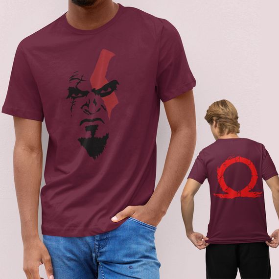 CAMISETA QUALITY GOD OF WAR KRATOS (VÁRIAS CORES)