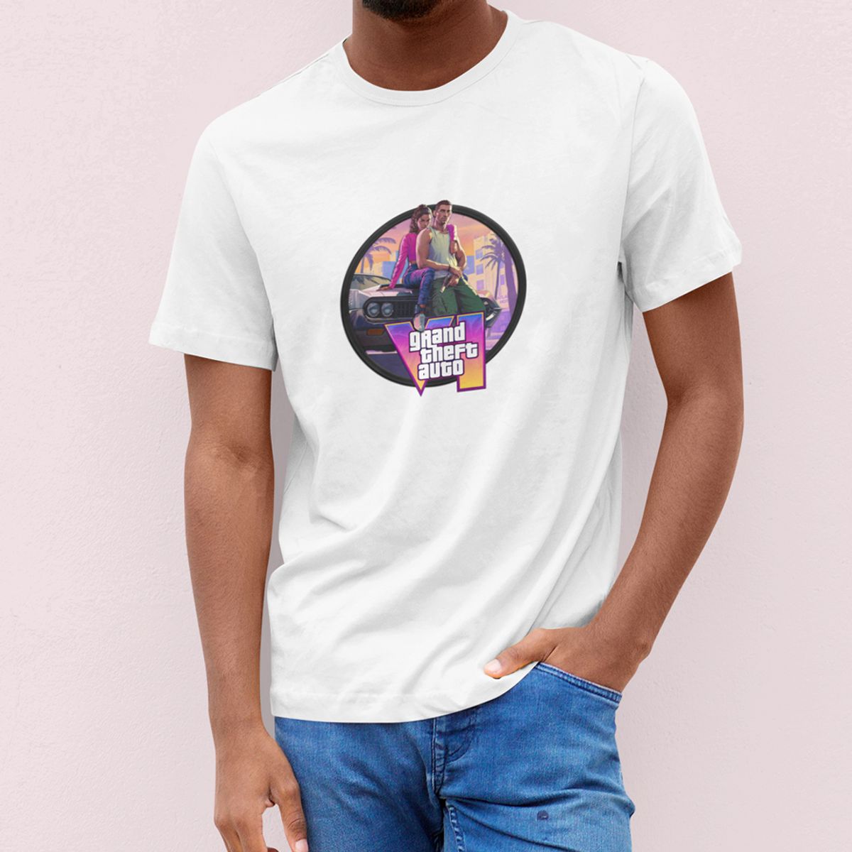 Nome do produto: CAMISETA PRIME GTA 6 NEW (PRETA OU BRANCA)