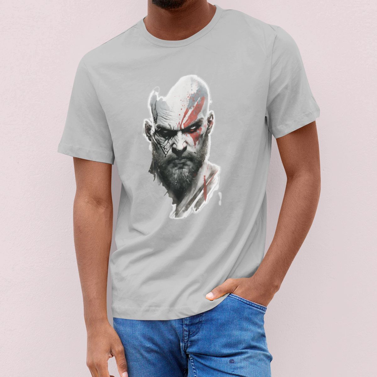 Nome do produto: CAMISETA QUALITY CINZA KRATOS