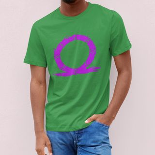 Nome do produtoCAMISETA GOD OF WAR LOGO ROSA (VÁRIAS CORES)