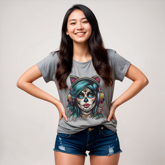 CAMISA ESTONADA  CAVEIRA MEXICANA 