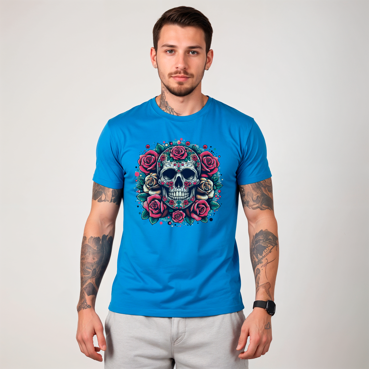 Nome do produto: CAMISA  ESTONADA SKULL