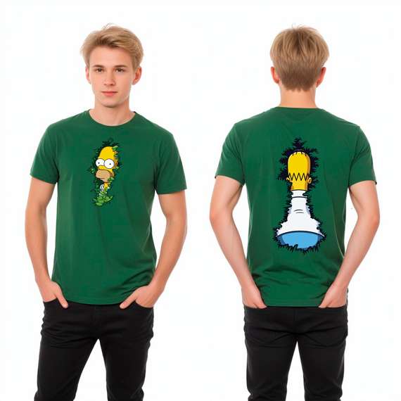 CAMISA HOMER FRENTE E COSTAS 