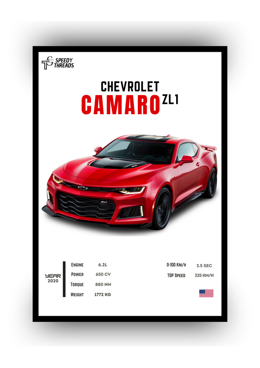 Nome do produto: POSTER CAMARO ZL1