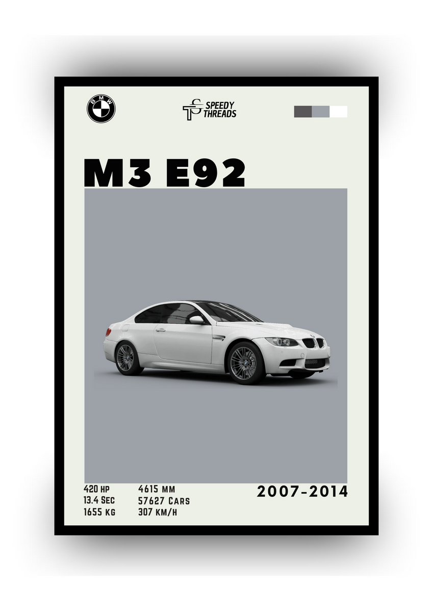 Nome do produto: POSTER BMW M3 E92