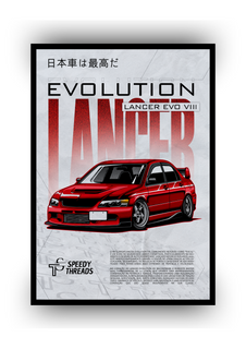 POSTER MITSUBISHI LANCER EVOLUTION VIII