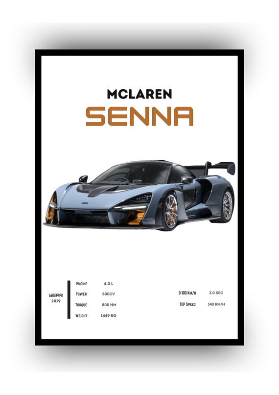 POSTER MCLAREN SENNA 2019