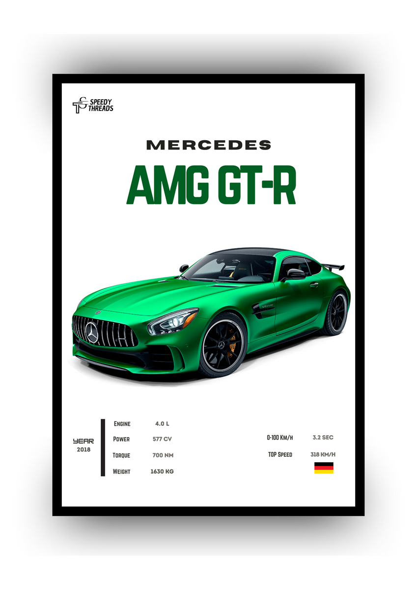 Nome do produto: POSTER MERCEDES AMG GT-R 
