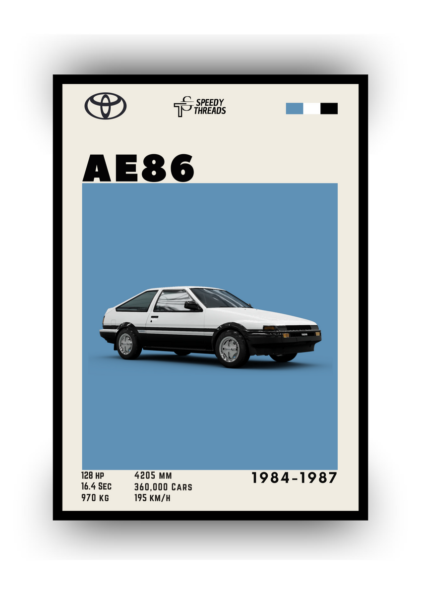 Nome do produto: POSTER TOYOTA AE86