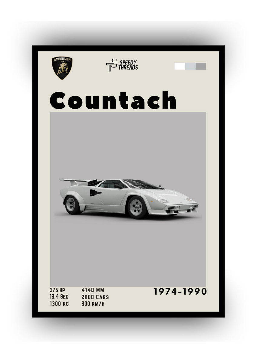 Nome do produto: POSTER LAMBORGHINI COUNTACH