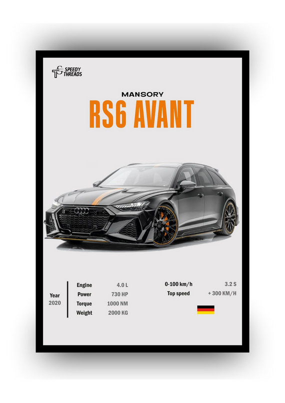 POSTER AUDI RS6 MANSORY