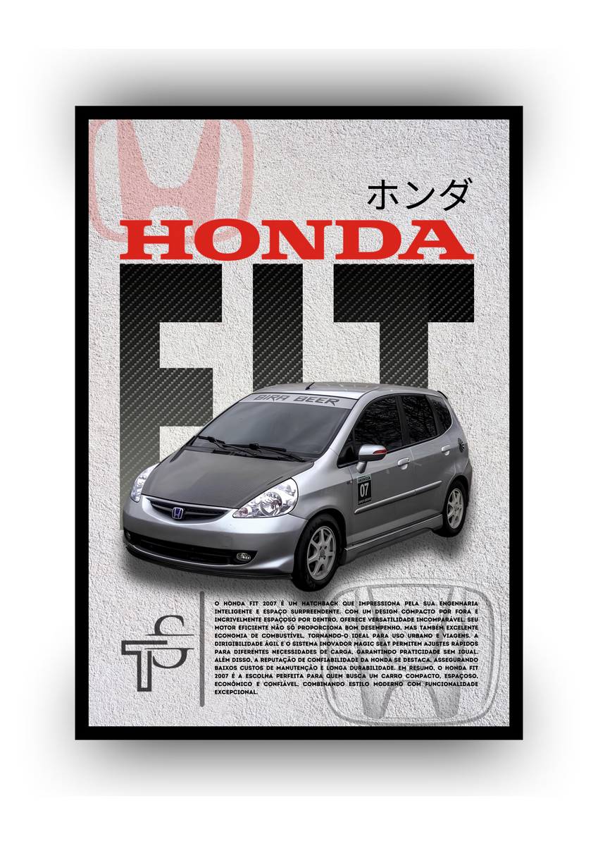 Nome do produto: POSTER HONDA FIT