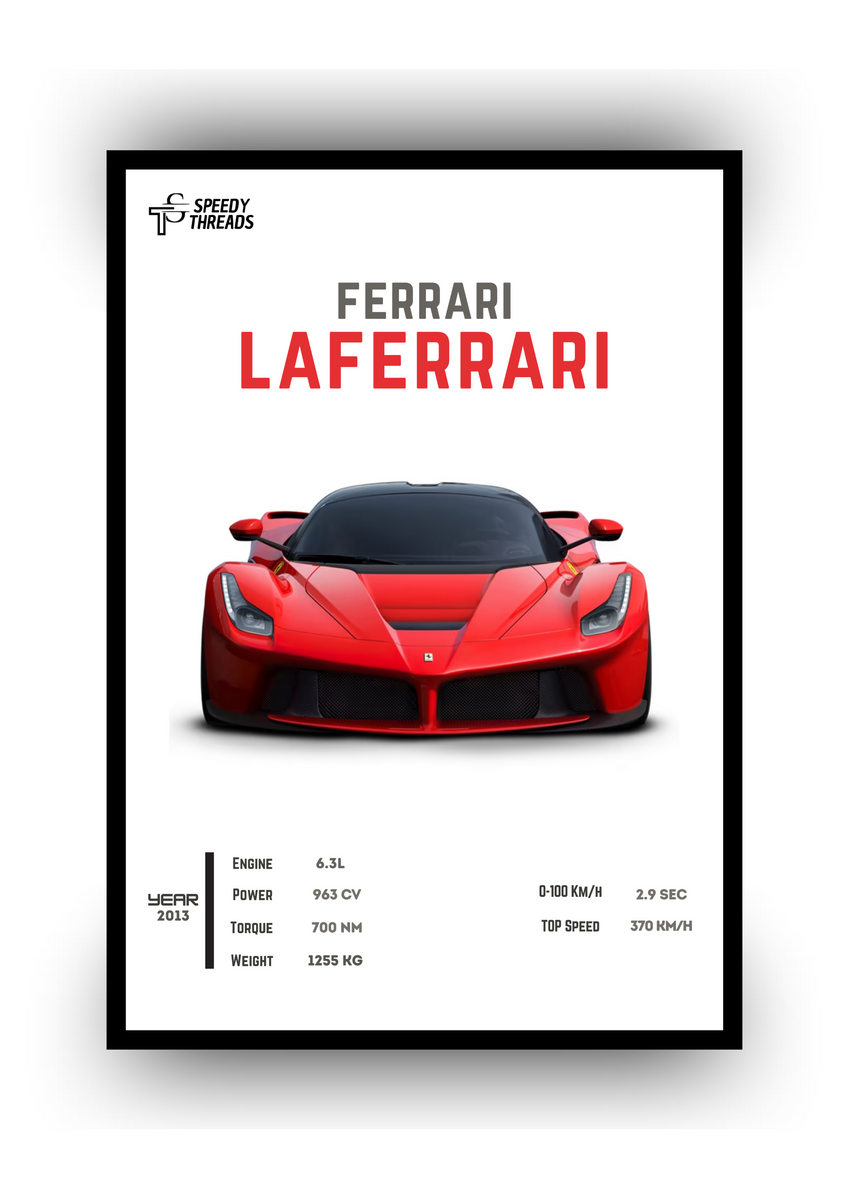 Nome do produto: POSTER FERRARI LAFERRARI