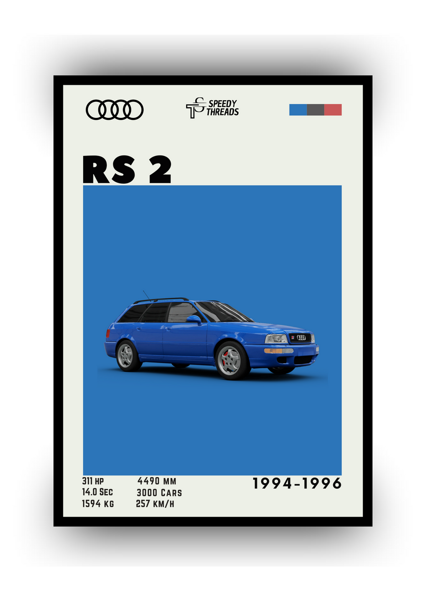 Nome do produto: POSTER AUDI RS2 1994