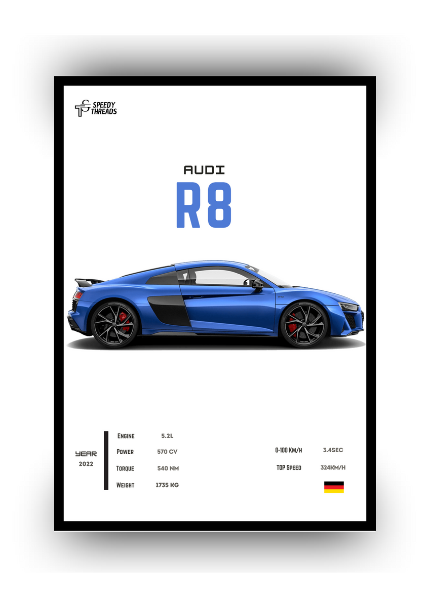 Nome do produto: POSTER AUDI R8