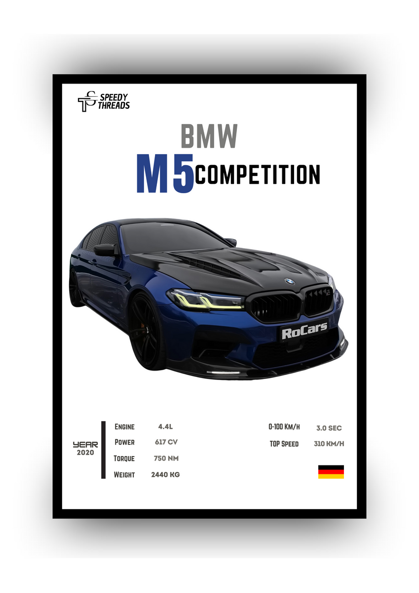 Nome do produto: POSTER BMW M5 COMPETITION
