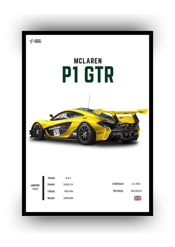 POSTER MCLAREN P1 GTR