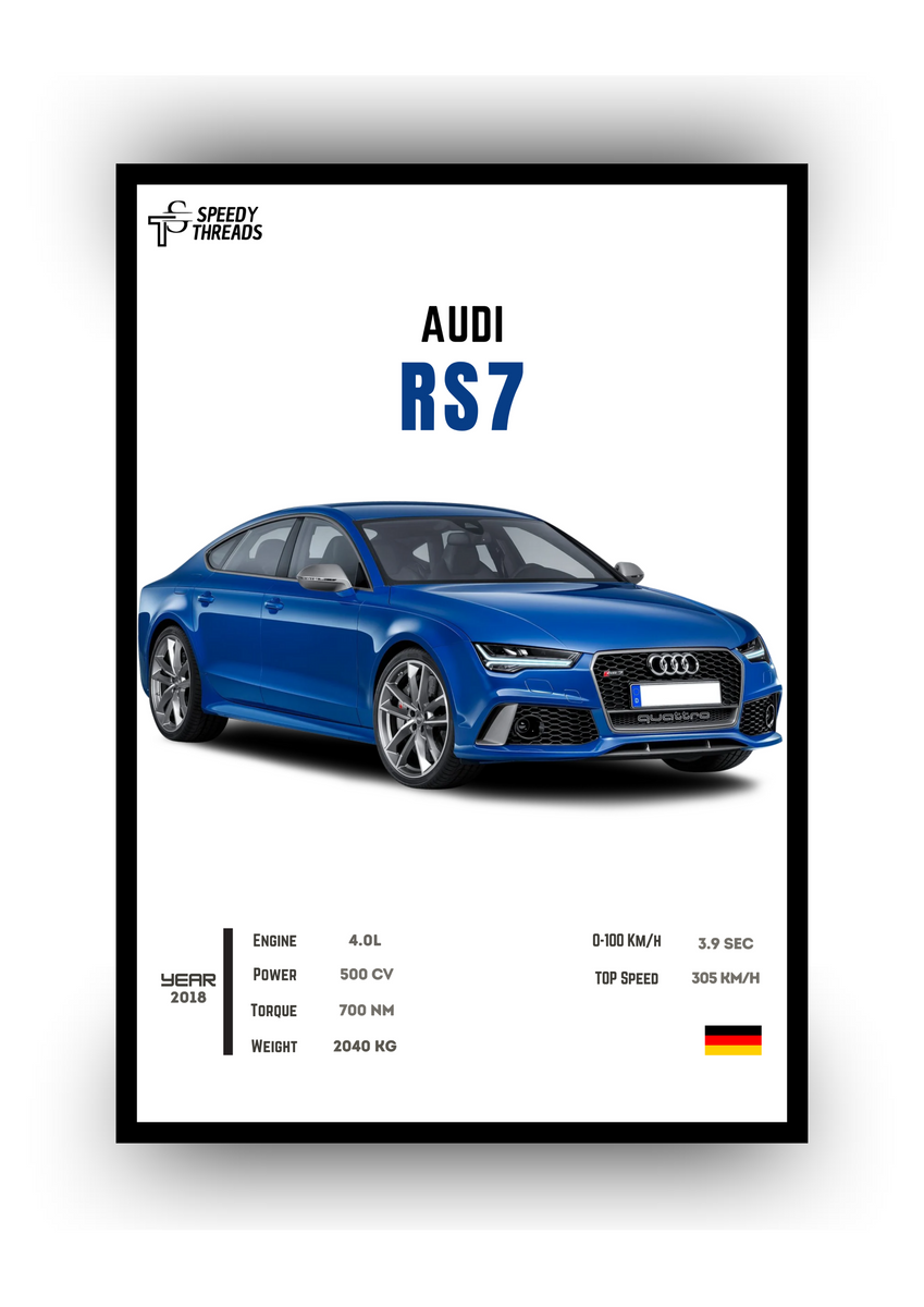 Nome do produto: POSTER AUDI RS7