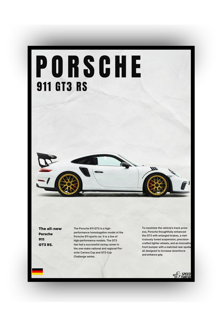 Nome do produto: POSTER PORSCHE 911 GT3 RS
