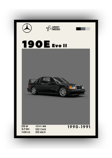 POSTER MERCEDES 190E EVO II