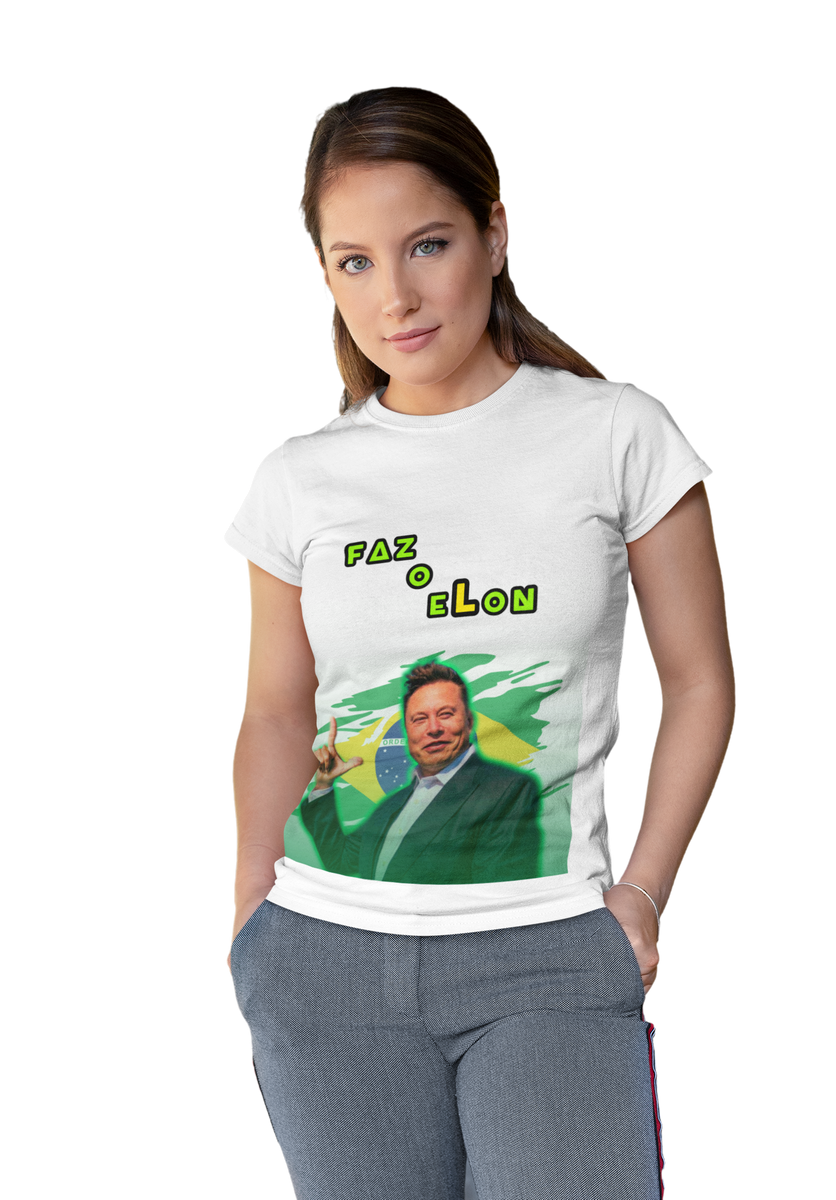 Nome do produto: Camiseta Baby long Faz o Elon mod 03