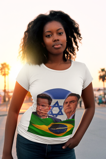 Camiseta Baby Long Elon Musk e Bolsonaro
