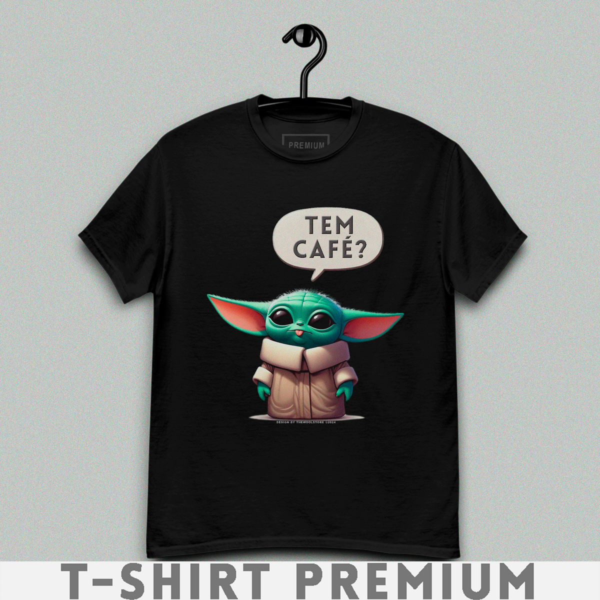 Nome do produto: BABY YODA - TEM CAFÉ?