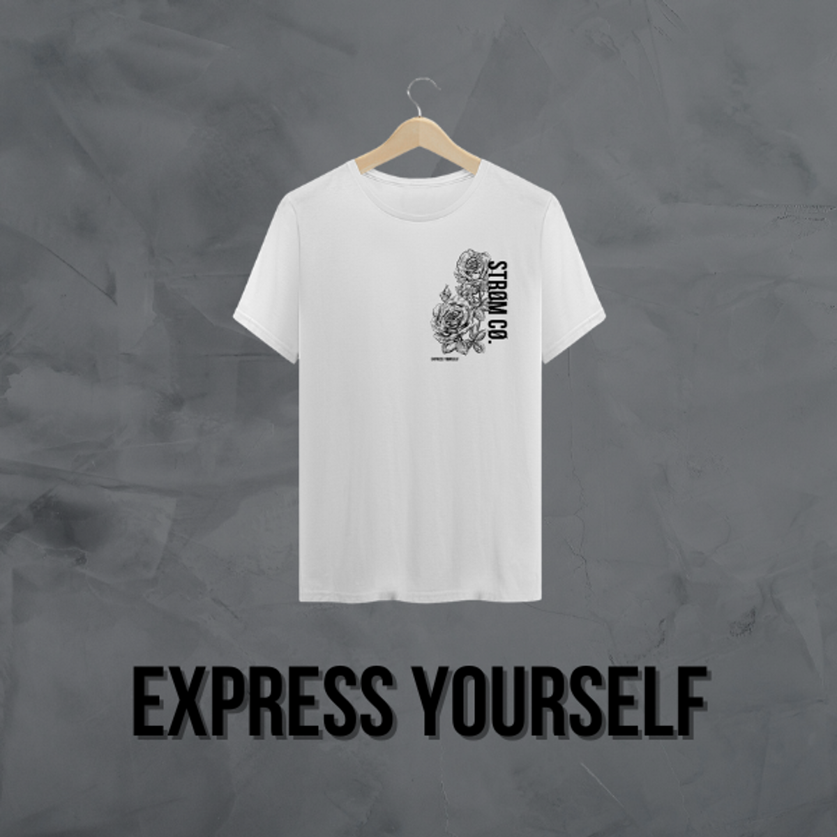 Nome do produto: Camiseta \'Express Yourself\' Branca