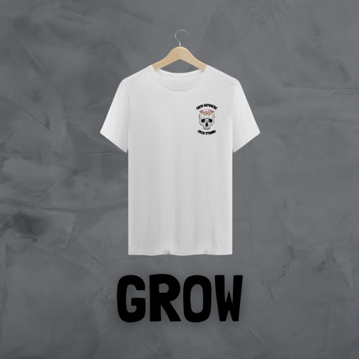 Nome do produto: Camiseta \'Grow\' Branca