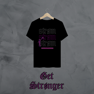 Camiseta 'Get Strønger' Preta