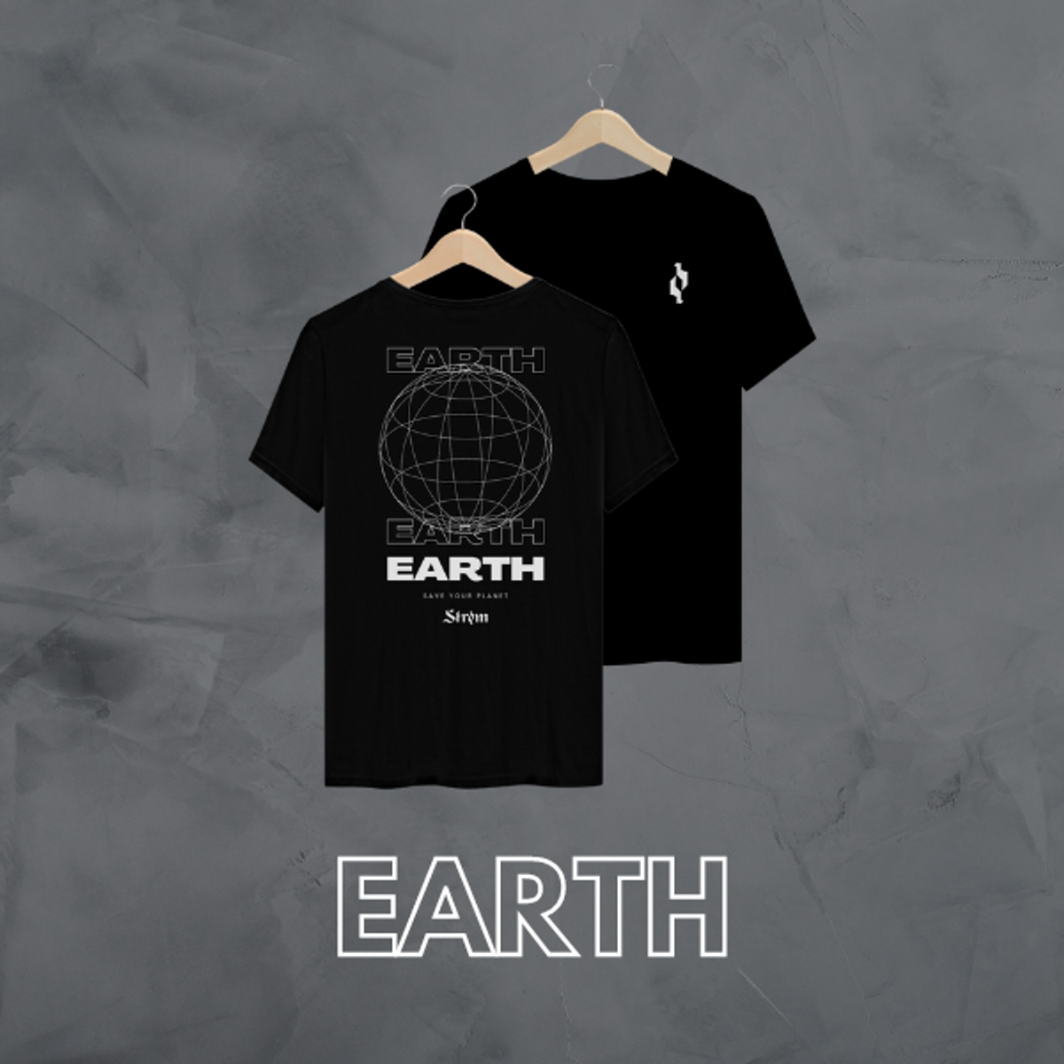Nome do produto: Camiseta \'EARTH\' Preta