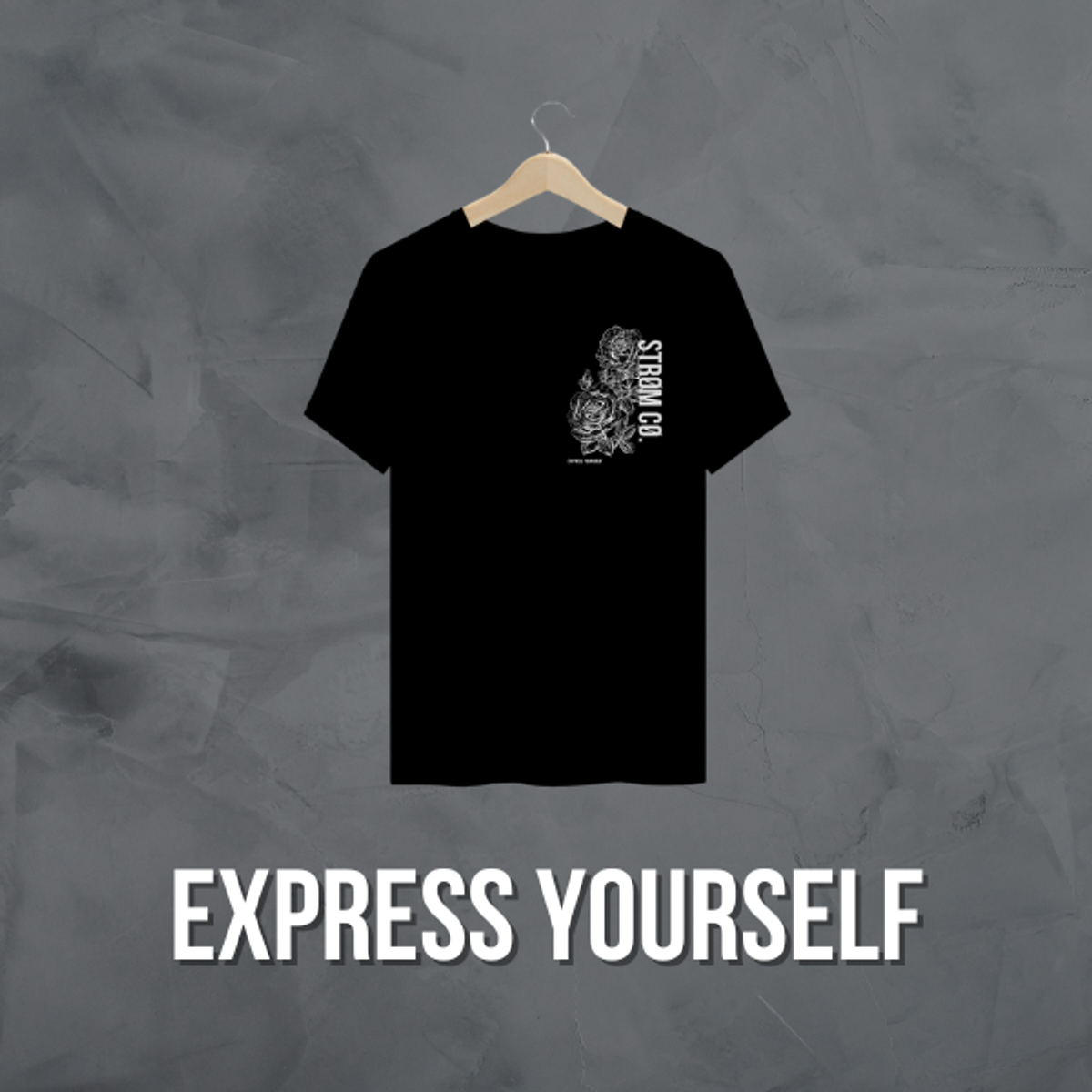 Nome do produto: Camiseta \'Express Yourself\' Preta