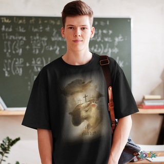 Camiseta Quality Infantil ( 10 a 14 anos) Jesus e o Cordeiro - Unissex