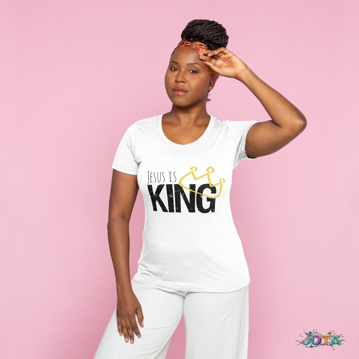 Nome do produto: Camiseta Baby long Quality Jesus Is King  