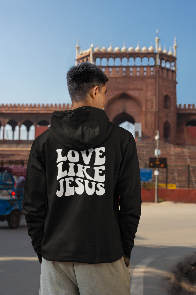 Nome do produto: Moletom com Ziper Love Like Jesus 