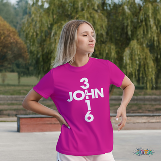 Camiseta T-Shirt Quality  John 3:16  Cruz  - Unissex