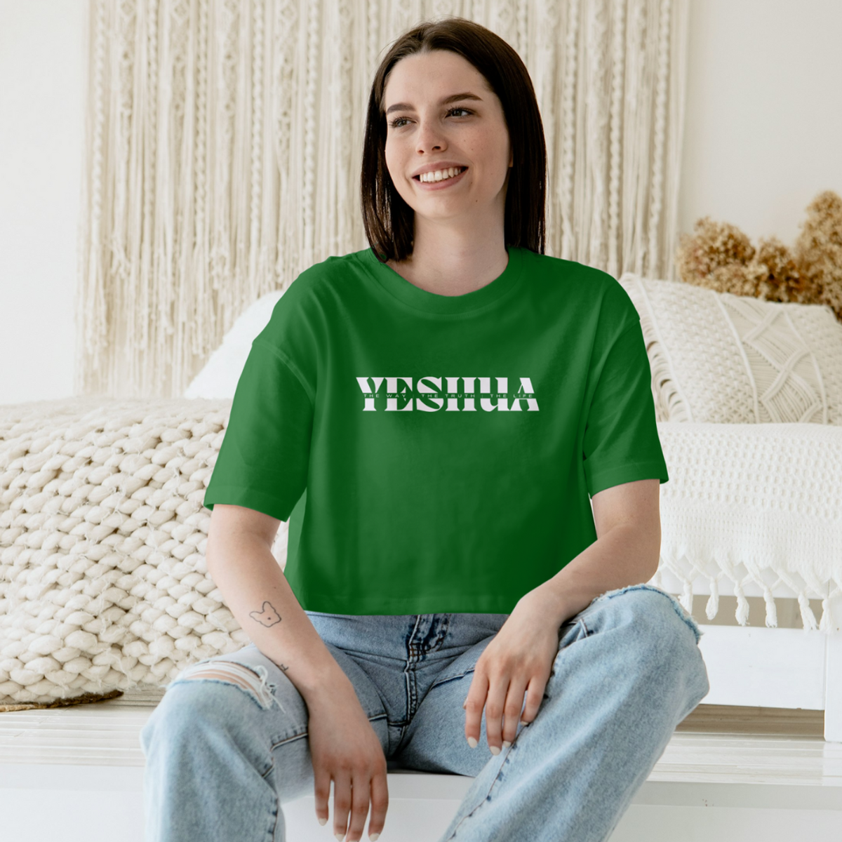 Nome do produto: Camiseta T-Shirt Quality  Yeshua The Way  The Truth  The Life - Unissex